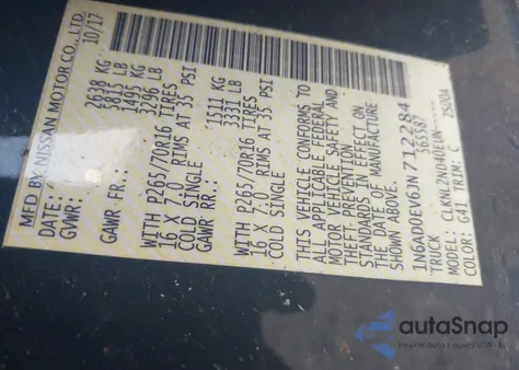 2018 Nissan Frontier Sv z USA, uszkodzony, nr VIN 1N6AD0EV6JN712284